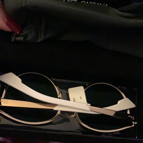 NIC CHRISTIAN DIOR SYMMETRIC GBZQV White MIRRORED59-19 new in case - Picture 4 of 11